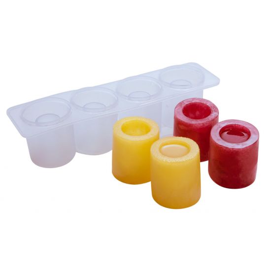 Beaumont 4 Section Silicone Ice Shot Glass Mould BEA 3352