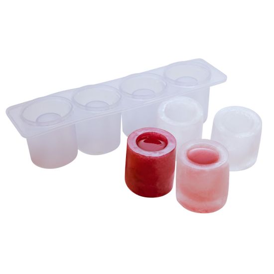 Beaumont 4 Section Silicone Ice Shot Glass Mould BEA 3352