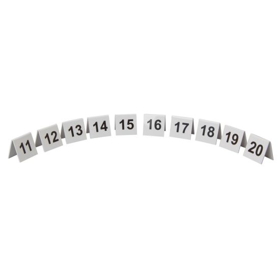 Beaumont Plastic Table Numbers 11-20 Set BEA 3443