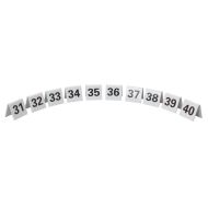 Beaumont Plastic Table Numbers 31-40 Set