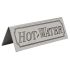 Beaumont Stainless Steel Hot Water Sign
