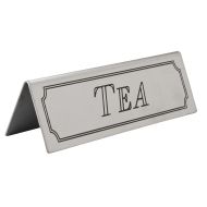 Beaumont Stainless Steel Tea Sign