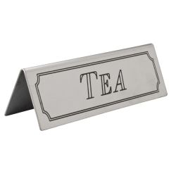Beaumont Stainless Steel Tea Sign