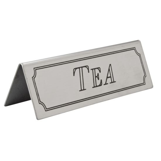 Beaumont Stainless Steel Tea Sign BEA 3464