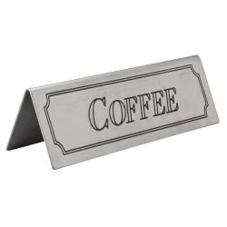 Beaumont Stainless Steel Coffee Sign