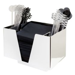 Beaumont 3 Part Bar Organiser Chrome