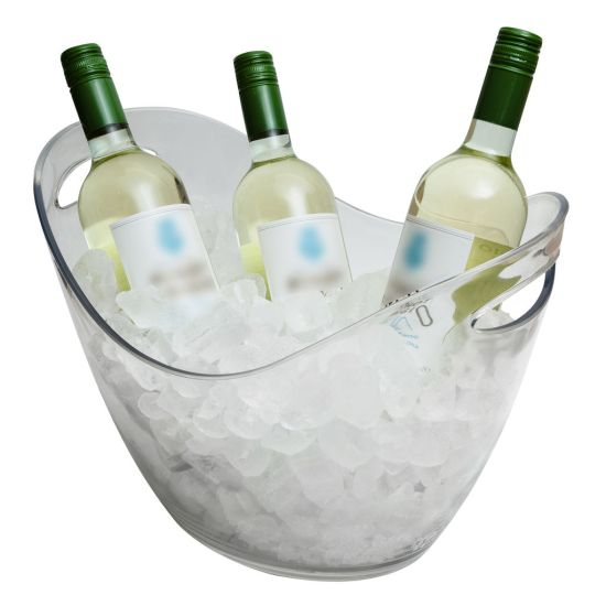 Beaumont 8 Litre Plastic Wine/Champagne Cooler – Clear BEA 3494