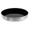 Beaumont Non-Slip Black Tray Brushed Aluminium Effect