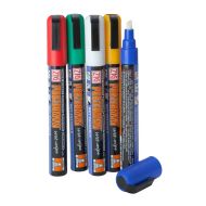 Beaumont Liquid Chalk – 6mm Chisel Tip Mixed Colours – Case QTY 5