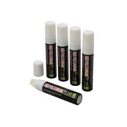 Beaumont Liquid Chalk – 15mm Chisel Tip White – Case QTY 5