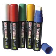 Beaumont Liquid Chalk – 15mm Chisel Tip Mixed Colours – Case QTY 5