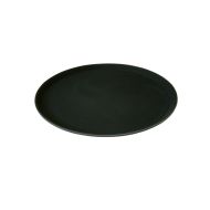 Beaumont 14 Inch Round Black Non-Slip Tray