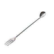 Beaumont Mezclar Cocktail Spoon With Fork Stainless Steel