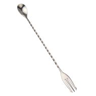 Beaumont Mezclar Cocktail Spoon With Fork Stainless Steel
