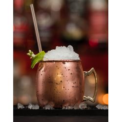 Beaumont Mezclar Curved Moscow Mule Mug Copper Plated – Brass Handle