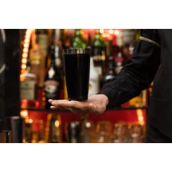 Beaumont Black Vinyl Coated Boston Can