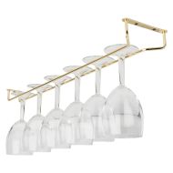 Beaumont Glass Hanger 24 Inch Brass