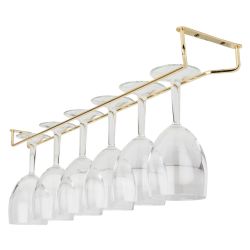 Beaumont Glass Hanger 24 Inch Brass