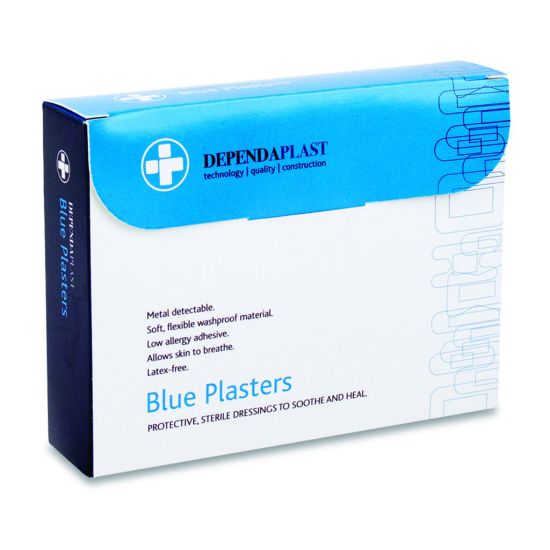 Beaumont Blue Detectable Plasters – 75mm X 25mm Food Hygiene – PK100 BEA 3702 Beaumont Blue Detectable Plasters – 75mm X 25mm Food Hygiene – PK100 BEA 3702