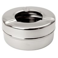 Beaumont Stainless Steel Ashtray Windproof 3 1/2 Inch