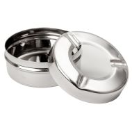 Beaumont Stainless Steel Ashtray Windproof 3 1/2 Inch