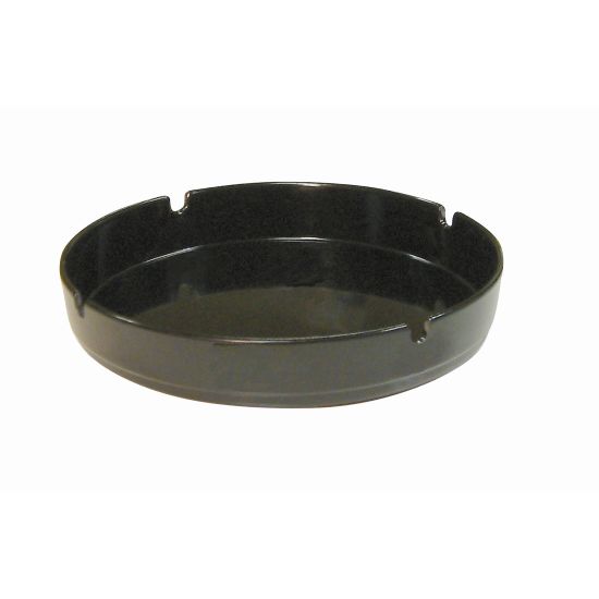 Beaumont 7 Inch Black Melamine Ashtray – Pk10 BEA 3708