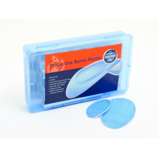 Beaumont Blue Hydrogel Burns Plasters – Two Sizes PK25 BEA 3715