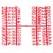 Beaumont 1/2 Inch Letter Set (660 Characters) Red