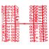 Beaumont 1/2 Inch Letter Set (660 Characters) Red