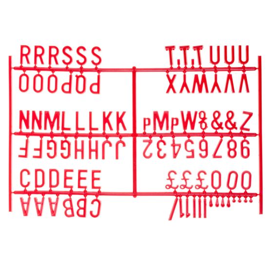Beaumont 3/4 Inch Letter Set (540 Characters) Red BEA 3862R Beaumont 3/4 Inch Letter Set (540 Characters) Red BEA 3862R
