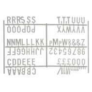 Beaumont 3/4 Inch Letter Set (540 Characters) White