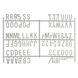 Beaumont 3/4 Inch Letter Set (540 Characters) White