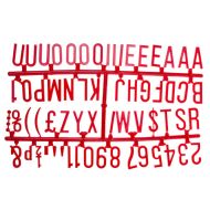 Beaumont 1 1/4 Inch Letter Set (390 Characters) Red
