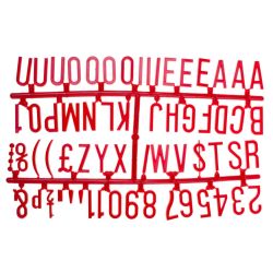 Beaumont 1 1/4 Inch Letter Set (390 Characters) Red