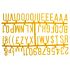 Beaumont 1 1/4 Inch Letter Set (390 Characters) Yellow