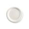 9 Inch White Round BioCane Plates - Box of 500