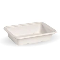 White 500ml Bagasse BioCane Containers - Box 500