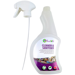 PowerVate Cleaner & Sanitiser Empty Trigger Bottle 750ml