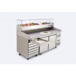 Pizza Counter 2 Door 7 Draws