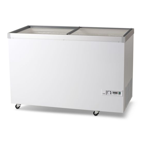 Vestfrost 13.6cft Sliding Lid Chest Freezer SCHUKO BLU IKG405