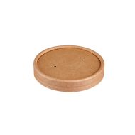 Kraft PP Lined Paper Board Lids for 2oz Portion Pots - Box 1000 	