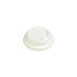 White Bagasse Domed Sip Lids for 8oz Cups - Box of 1000