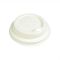 White Bagasse Domed Cup Lids for 12/16oz  - Box of 1000
