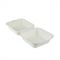 Bagasse Takeaway Boxes 6 Inch Square Clamshell  - Pack of 400
