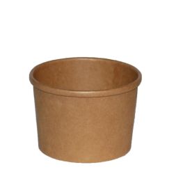 Kraft 8oz PE Lined Soup Container - Box of 500