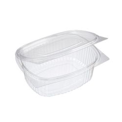750ml Clear Oval RPET Salad Containers With Lid - Box of 500