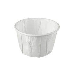 2oz White Paper Portion Pots - Sleeve of 250