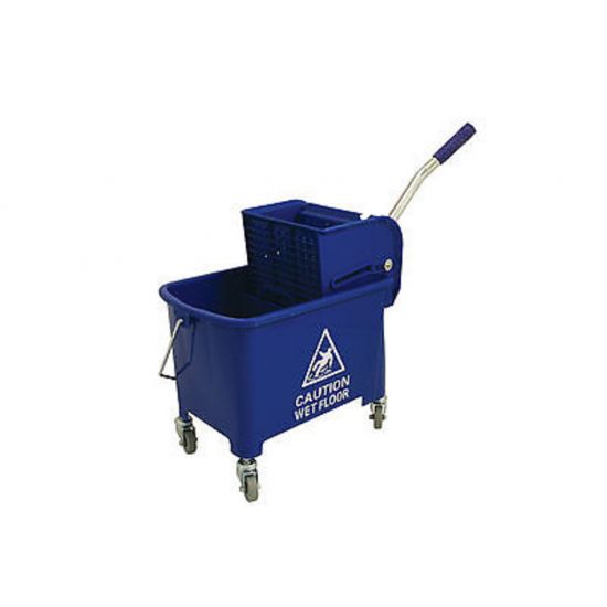 Professional Blue Kentucky Mop System With Wheels & Double Bucket 20lt JE2005