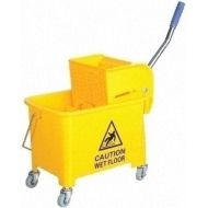 Professional Yellow Kentucky Mop System With Wheels & Double Bucket 20lt