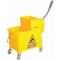 Professional Yellow Kentucky Mop System With Wheels & Double Bucket 20lt